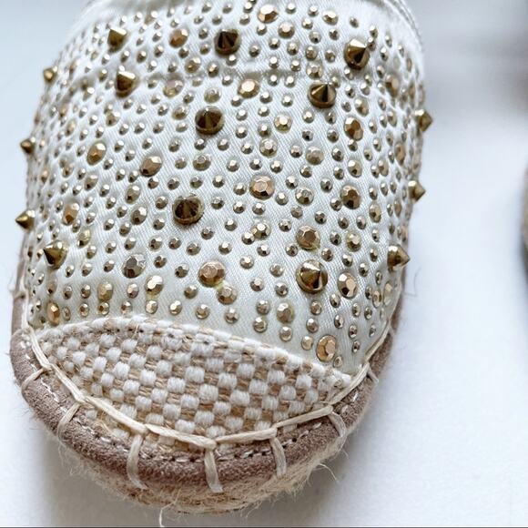 Laura Biagiotti Embellished Slingback Espadrilles - Picture 2 of 7